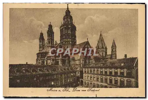 Cartes postales Mainz a Rh Dom von Sudwest