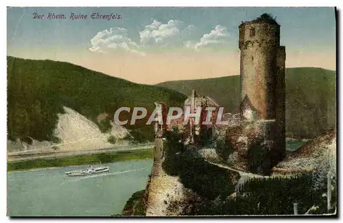 Cartes postales Dr Rhein Ruine Ehrenfels