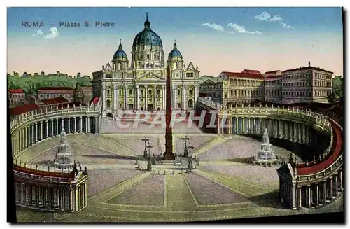 Cartes postales Roma Piazza S Pietro