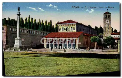 Cartes postales Roma S Lorenzo furoi le Mura