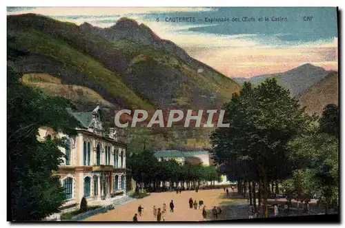 Cartes postales Cauterets Esplanade des Oeufs et le Casino