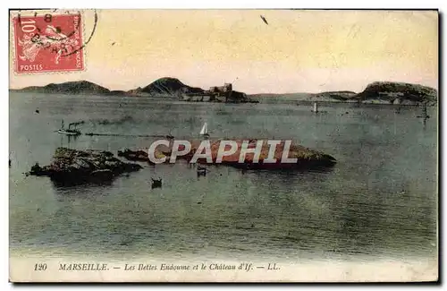 Ansichtskarte AK Marseille Les Ilettes Endoume et le Chateau d&#39If