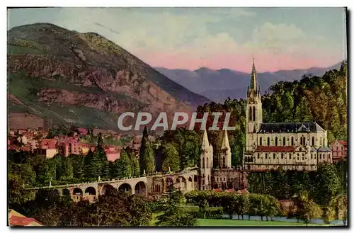 Cartes postales Lourdes La Basilique