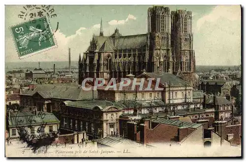 Cartes postales Reims Panorama pris de Saint Jacques