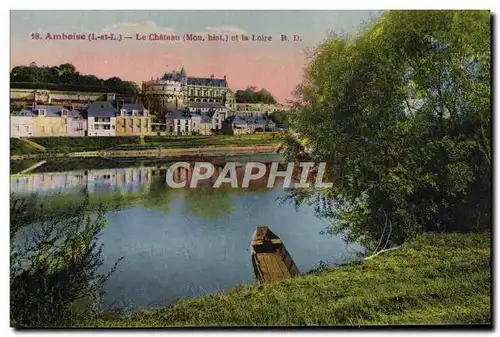 Cartes postales Amboise Le Chateau et la Loire