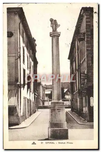 Cartes postales Epinal Statue Pinau