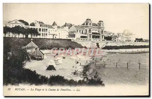 Ansichtskarte AK Royan La Plage et le Casino de Foncillon