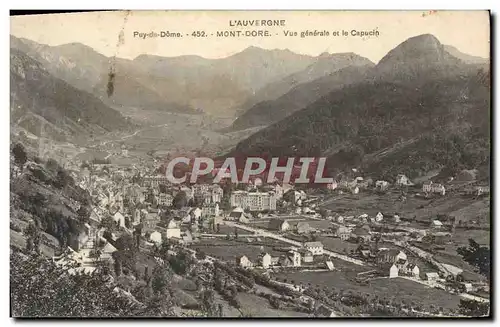 Cartes postales L&#39Auvergne Mont Dore Vue Generale et le Capucin