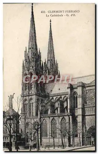 Cartes postales Clermont Ferrand La Cathedrale