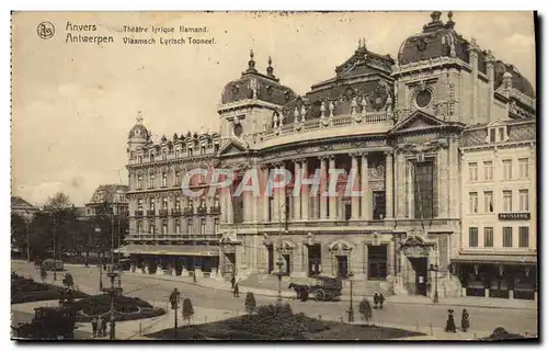 Cartes postales Anvers Theatre Lyrique Flamand