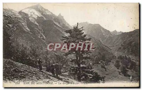 Ansichtskarte AK Environs Du Mont Dore Les Gorges d&#39enfer