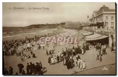 Cartes postales Biarritz La Grande Plage