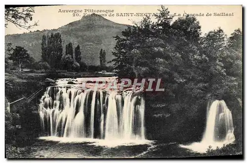 Ansichtskarte AK Environs de Saint Nectaire la cascade de Saillani