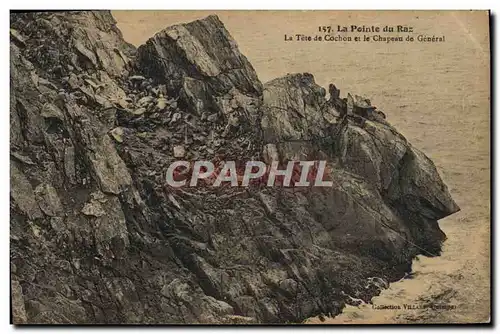 Ansichtskarte AK La Pointe du Raz La Tete de Cochon et le Chapeau de General