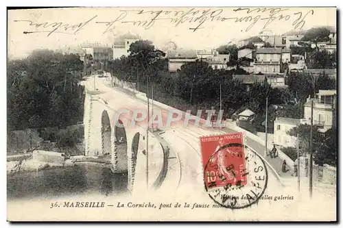 Ansichtskarte AK Marseille La Corniche Pont de la Fausse Monnaie