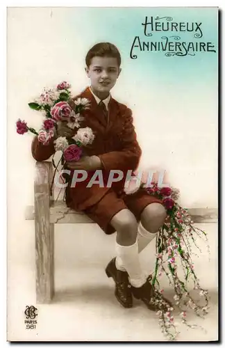 Cartes postales Fantaisie Enfant Heureux Anniversaire