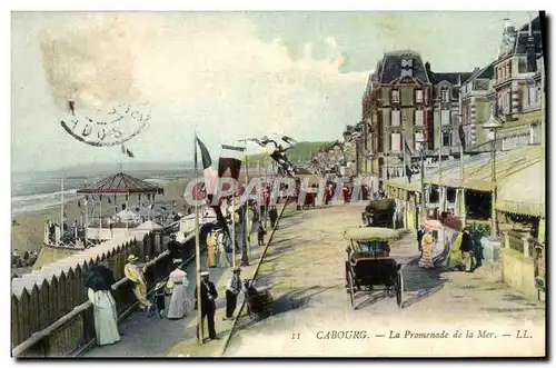 Ansichtskarte AK Cabourg La Promenade de la Mer