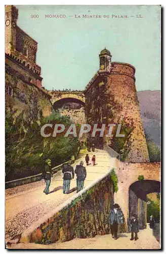 Cartes postales Monaco La Montee du palais