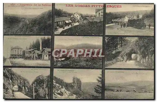 Cartes postales Souvenir de la Schlucht Les Vosges Pittoresques Train