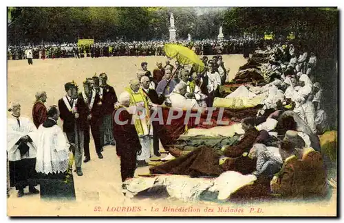 Cartes postales Lourdes La Benediclion des Malades