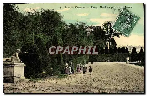 Cartes postales Versailles Rampe Nord du Parterre de Latone Enfants