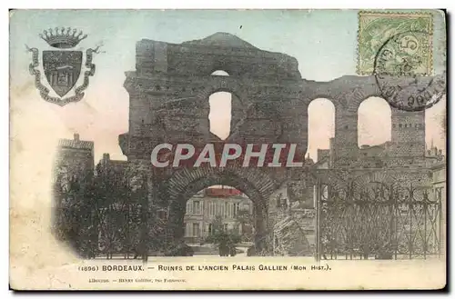 Cartes postales Bordeaux Ruines de L&#39Ancien Palais Gallien