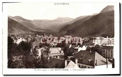 Cartes postales L&#39Auvergne Le Mont Dore Vue generale