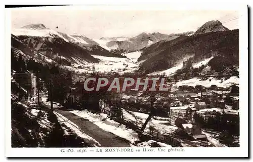 Ansichtskarte AK L&#39Auvergne Le Mont Dore en hiver Vue generale