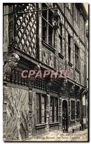 Cartes postales Beauvais Vieille Maison Rue Saint Laurent