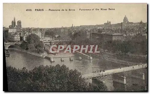 Ansichtskarte AK Paris Panorma de la Seine