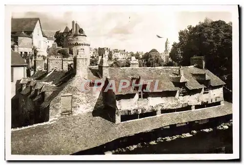 Cartes postales moderne Vannes Anciens Remparts Vieux Lavoirs et douve de la Garenne