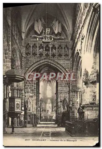 Cartes postales Guingamp Interieur de la Basilique