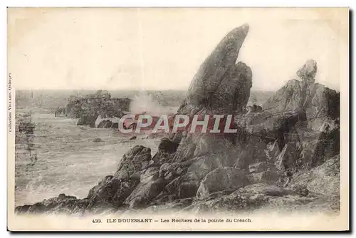 Ansichtskarte AK Ile D&#39Ouessant Les Rochers de La Pointe du Creach