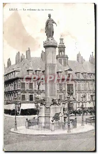 Cartes postales Lille La Colonne de la Deesse