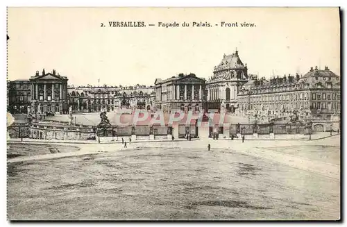 Cartes postales Versailles Facade du Palais