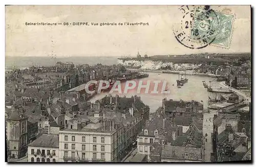 Cartes postales Dieppe Vue Generale de L&#39Avant Port