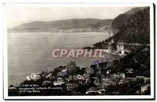 Ansichtskarte AK Cap d&#39Ail Vue generale La pointe St Laurent et le Cap Roux