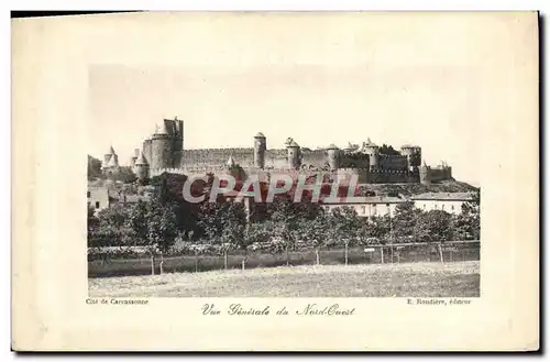 Cartes postales Carcassonne Vue Generale du Nord Quest