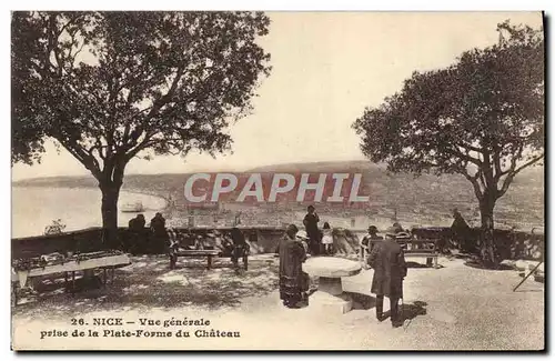 Cartes postales Nice Vue Generale Prise de la Plate Forme du Chateau