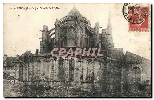 Cartes postales Redon L&#39Abside de L&#39Eglise