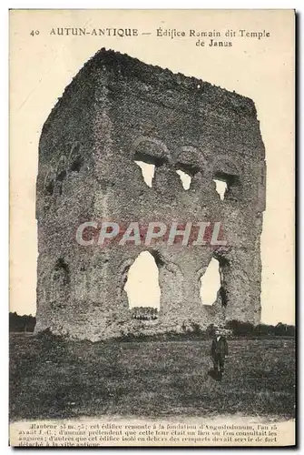 Ansichtskarte AK Autun Antique Edifice Romain dit Temple de Janus