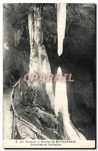 Cartes postales Betharram Les Pyrenees Grottes Colonnes en formation