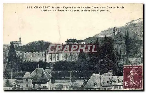 Cartes postales Chambery Facade sud de l&#39Ancien chateau des Ducs de Savoie