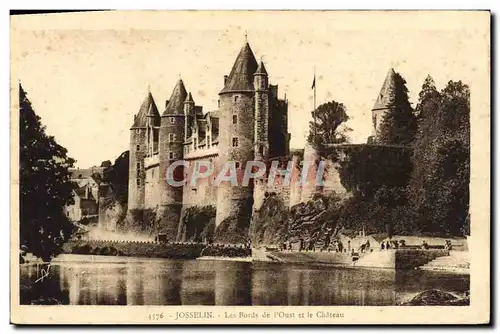 Cartes postales Josselin Le Bords de L&#39Oust et le Chateau