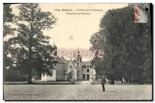 Ansichtskarte AK Rennes Chateau de la Prevalaye Vue prise de l&#39Avenue