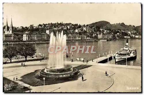 Cartes postales moderne Luzern Bateau