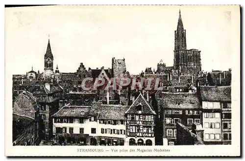 Cartes postales Starsbourg Vue prise des Magasins Modernes