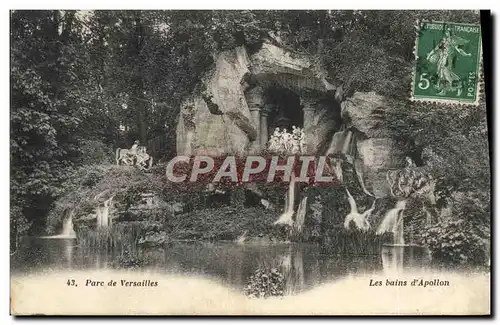 Cartes postales Parc de Versailles Les bains d&#39Apollon