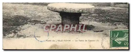 Cartes postales Foret de L'lsle Adam La Table de Cassan