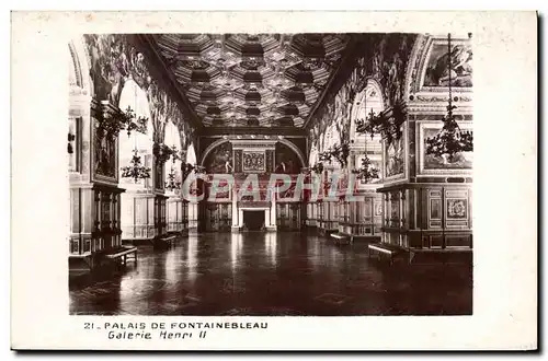 Cartes postales Palais de Fontainebleau Galerie Henri II